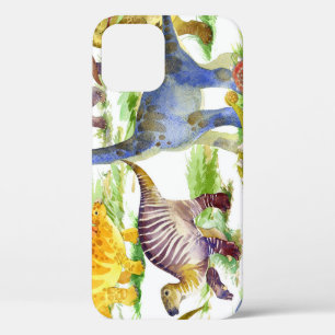 Niedliche Dinosaurier Wasserfarbe Nahtlose Kunst Case-Mate iPhone Hülle
