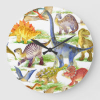 Niedliche Dinosaurier Wasserfarbe Nahtlose Kunst