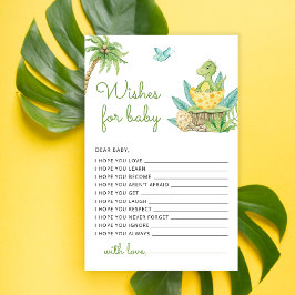 Niedliche Dinosaurier-Watercolor-Wünsche für Kinde