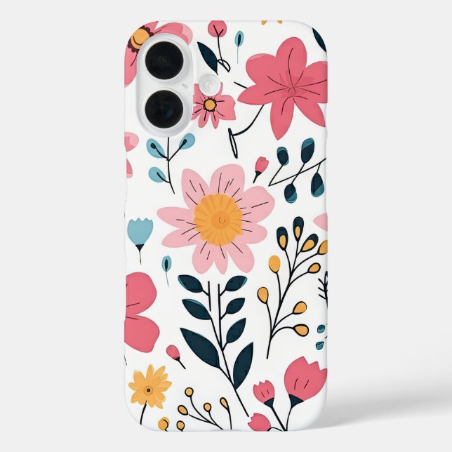Niedliche Ditsy Spring Blume Case-Mate iPhone Hülle (Rückseite)