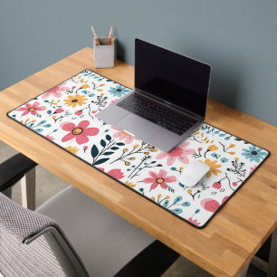 Niedliche Ditsy Spring Blume Schreibtischunterlage
