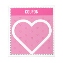 Niedliche DIY Coupons | Rosa Herzen