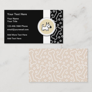 Niedliche Dog Bones Theme Trendy Business Cards Visitenkarte