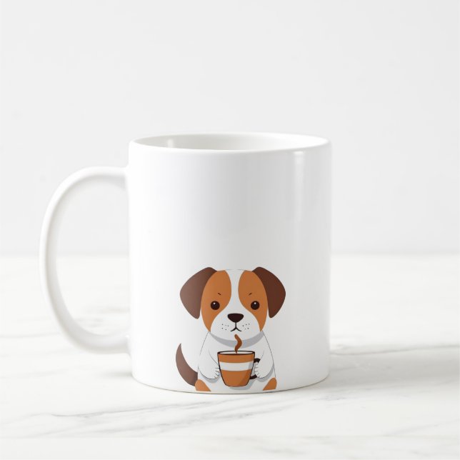 Niedliche Dog Drink Tasse (Links)