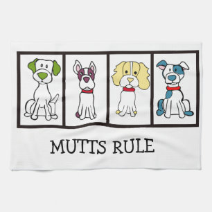 Niedliche Dog-Handtuch - Mutt-Regel Handtuch