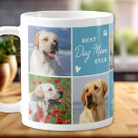 Niedliche DOG-MAMA Personalisiert Moderne 7 FotoCo Kaffeetasse<br><div class="desc">Die moderne und stilvolle Hunde-Mama-Tasse, die perfekte Gabe für jeden Hundefreund! Diese schicke Tasse besticht durch eine moderne, kundenspezifische Collage aus dem Foto und die personalisierte Botschaft, Ihre Liebe für Ihren Furry-Freund zu zeigen. Als Hundemutter gibt es nichts Besseres, als morgens mit dem Welpen und einer warmen Tasse Kaffee oder...</div>