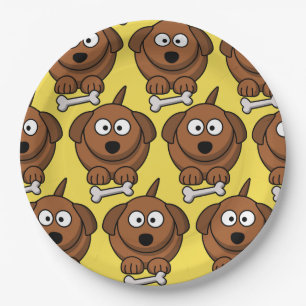 Niedliche Dog Plate anpassen Pappteller