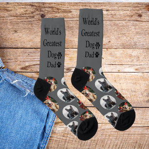 Niedliche Dog Vater Foto Socken für benutzerdefini