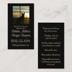 Niedliche Doggie Daycare Business Card Visitenkarte