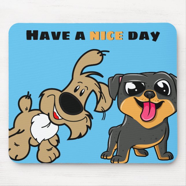 Niedliche Doggy anpassen Mousepad (Vorne)