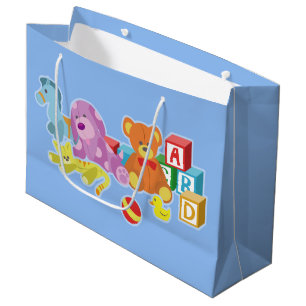 Niedliche Dolls (blau) Große Geschenktüte