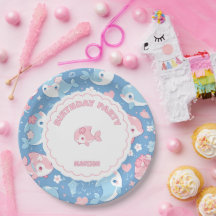 Niedliche Dolphin & Blume Geburtstag