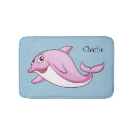 Niedliche Dolphin individuelle Name Badematte