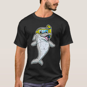 Niedliche Dolphin Schnorchel Whalsee Tier Coole Mä T-Shirt