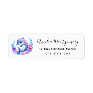 Niedliche Dolphin Sea-Creative-Adresse