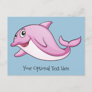 Niedliche Dolphin-Sonderpostkarte Postkarte