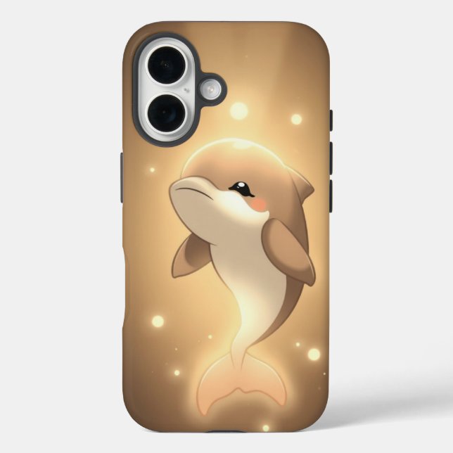 Niedliche Dolphin Tough iPhone Case - Schutzhandy (Rückseite)