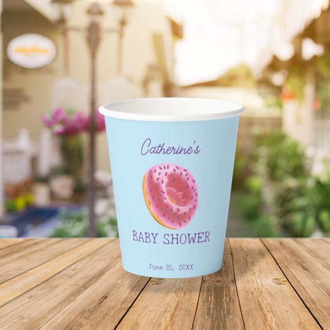 Niedliche Donut-Babydusche Pappbecher (Von Creator hochgeladen)