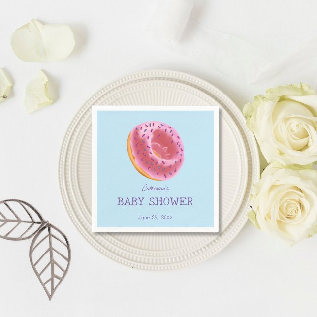 Niedliche Donut-Babydusche Serviette (Von Creator hochgeladen)