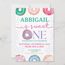 Niedliche Donut Geburtstagsparty 1. Geburtstag