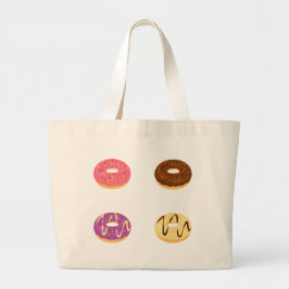 Niedliche Donut Muster Tote Tasche