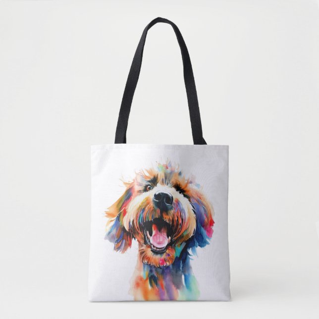 Niedliche Doodle - farbenfrohe Labradoodle Kunst (Vorderseite)