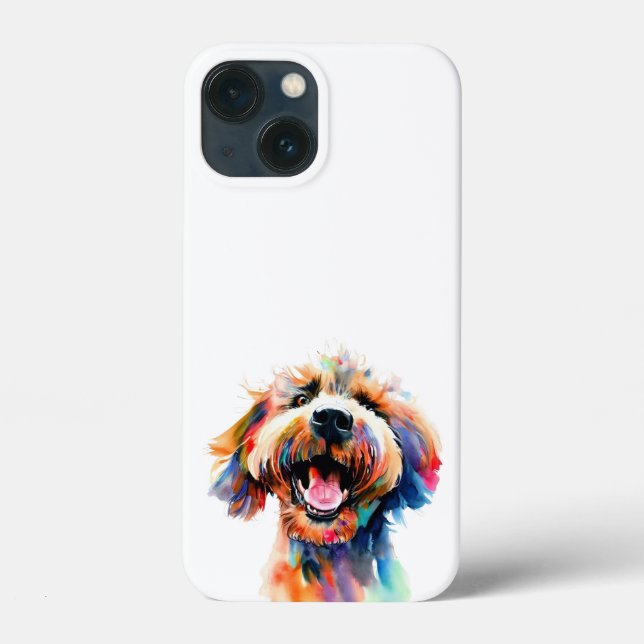 Niedliche Doodle - farbenfrohe Labradoodle Kunst Case-Mate iPhone Hülle (Rückseite)