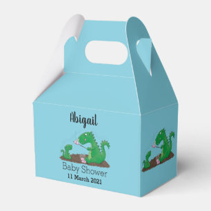 Niedliche Drachen braten Marshmallows Cartoon Geschenkschachtel