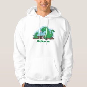 Niedliche Drachen braten Marshmallows Cartoon Hoodie