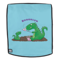 Niedliche Drachen braten Marshmallows Cartoon