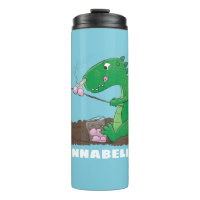 Niedliche Drachen braten Marshmallows Cartoon