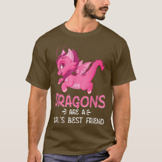Niedliche Drachen sind ein Girls, der beste Freund T-Shirt