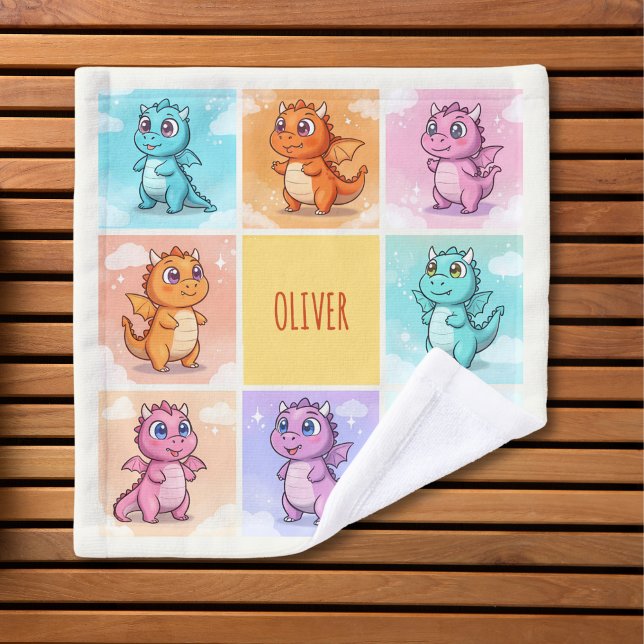 Niedliche Drachendoodles Waschlappen (Von Creator hochgeladen)