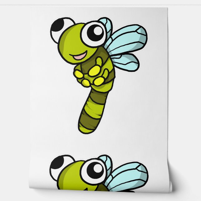 Niedliche Drachenfliege Fly Insect Geschenk Idee Tapete (Abrollen)
