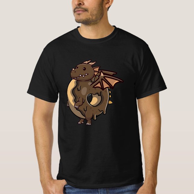 Niedliche Drachenschokolade T-Shirt (Vorderseite)