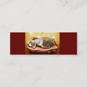 Niedliche Dream Kitten Business Card Mini Visitenkarte