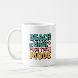 Niedliche Drehung für Beach Hair Plot Kaffeetasse