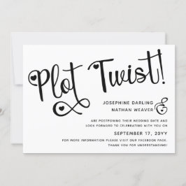 Niedliche Drehung für Schwarz-weiße Verschwörung Save The Date