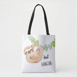 Niedliche drei Toed Sloth, der gerade Tasche häng