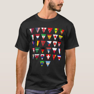 Niedliche Dreieck-Flagge 32 Country Festival Sol T-Shirt