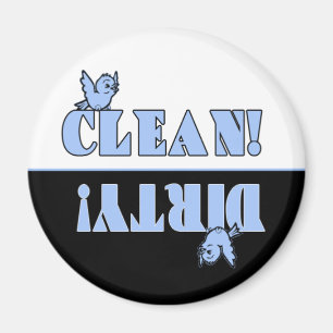 Niedliche Drossel-sauberer schmutziger Magnet für