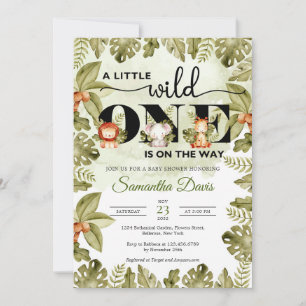 Niedliche Dschungelsafari  Einladung