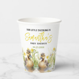 Niedliche Duck Babydusche Pappbecher