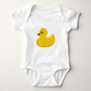 Niedliche Ducky/blaue Gummiblasen Baby Strampler