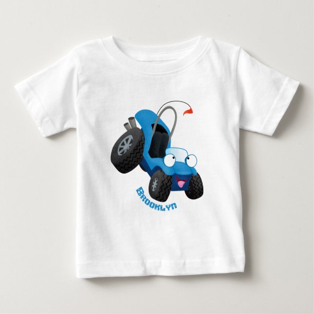 Niedliche Düne-Buggy des Cartoon Baby T-shirt (Vorderseite)