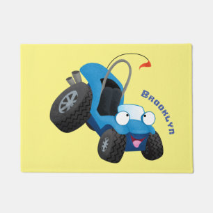 Niedliche Düne-Buggy des Cartoon Fußmatte