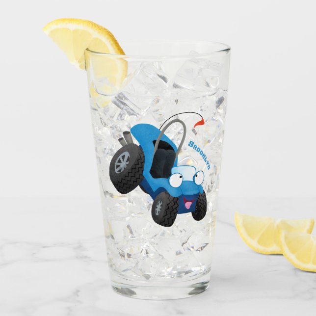 Niedliche Düne-Buggy des Cartoon Glas (Vorderseite Ice)