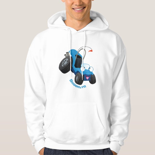 Niedliche Düne-Buggy des Cartoon Hoodie (Vorderseite)