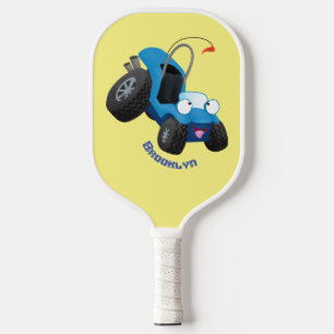 Niedliche Düne-Buggy des Cartoon Pickleball Schläger