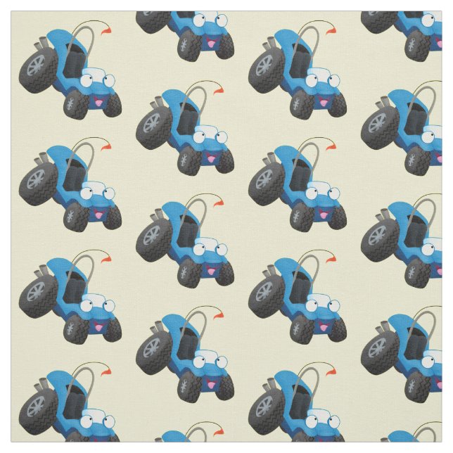 Niedliche Düne-Buggy des Cartoon Stoff (Muster)